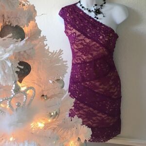 SEXY PURPLE PARTY DRESS 